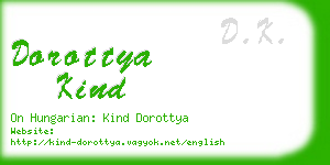 dorottya kind business card